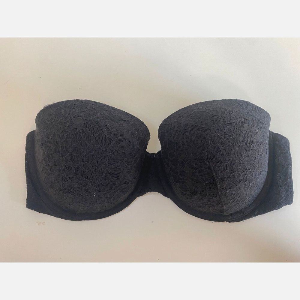 Victoria Secrets Bra lace fabric Size 38D Black
